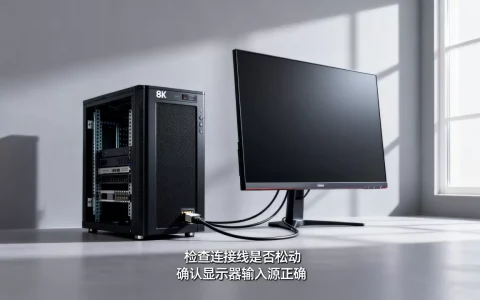 服务器接显示屏无显示是什么原因，怎么解决？