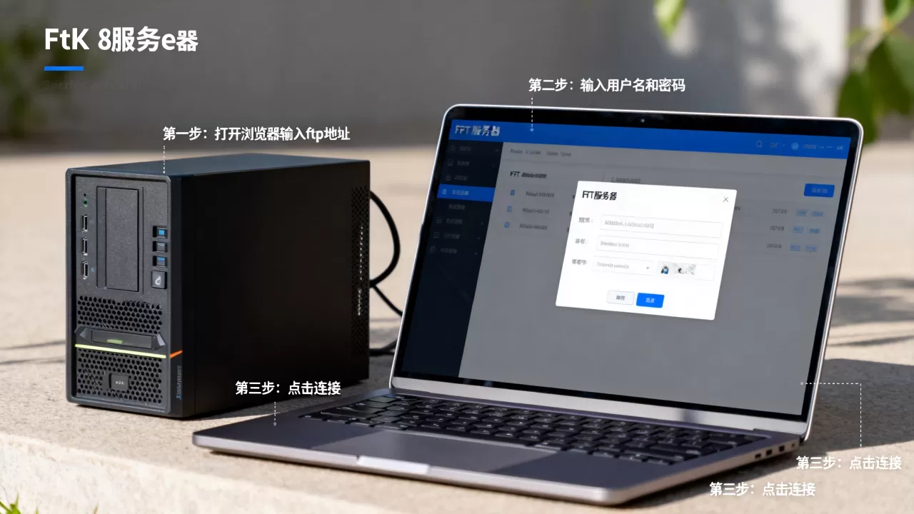 ftp服务器地址怎样快速获取？,怎么连接？