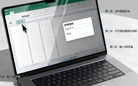 Excel替换0怎么操作，如何替换0为空白