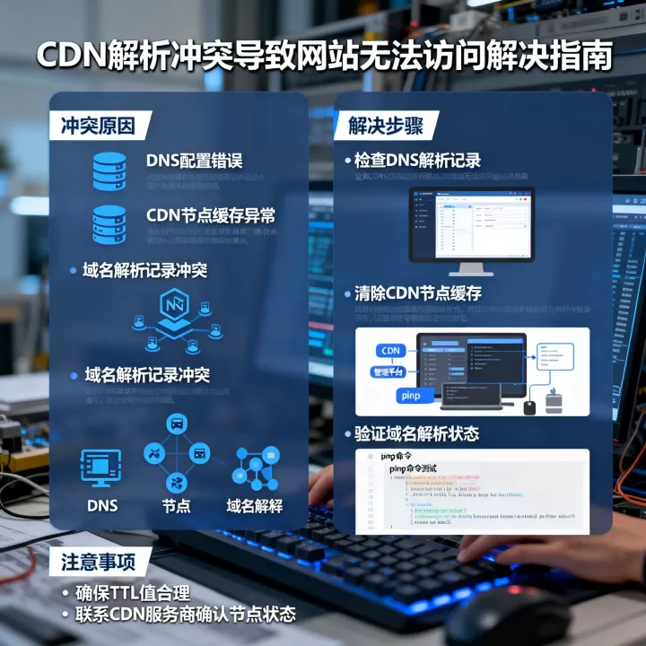 CDN解析冲突导致网站无法访问怎么解决？，cdn解析冲突原因
