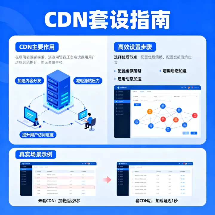 套cdn的主要作用是什么？，套cdn如何设置更高效