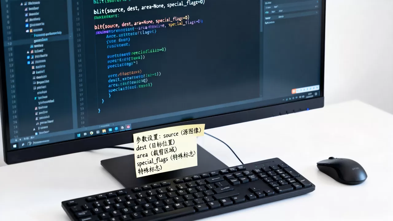 python blit怎么用，有哪些参数设置？