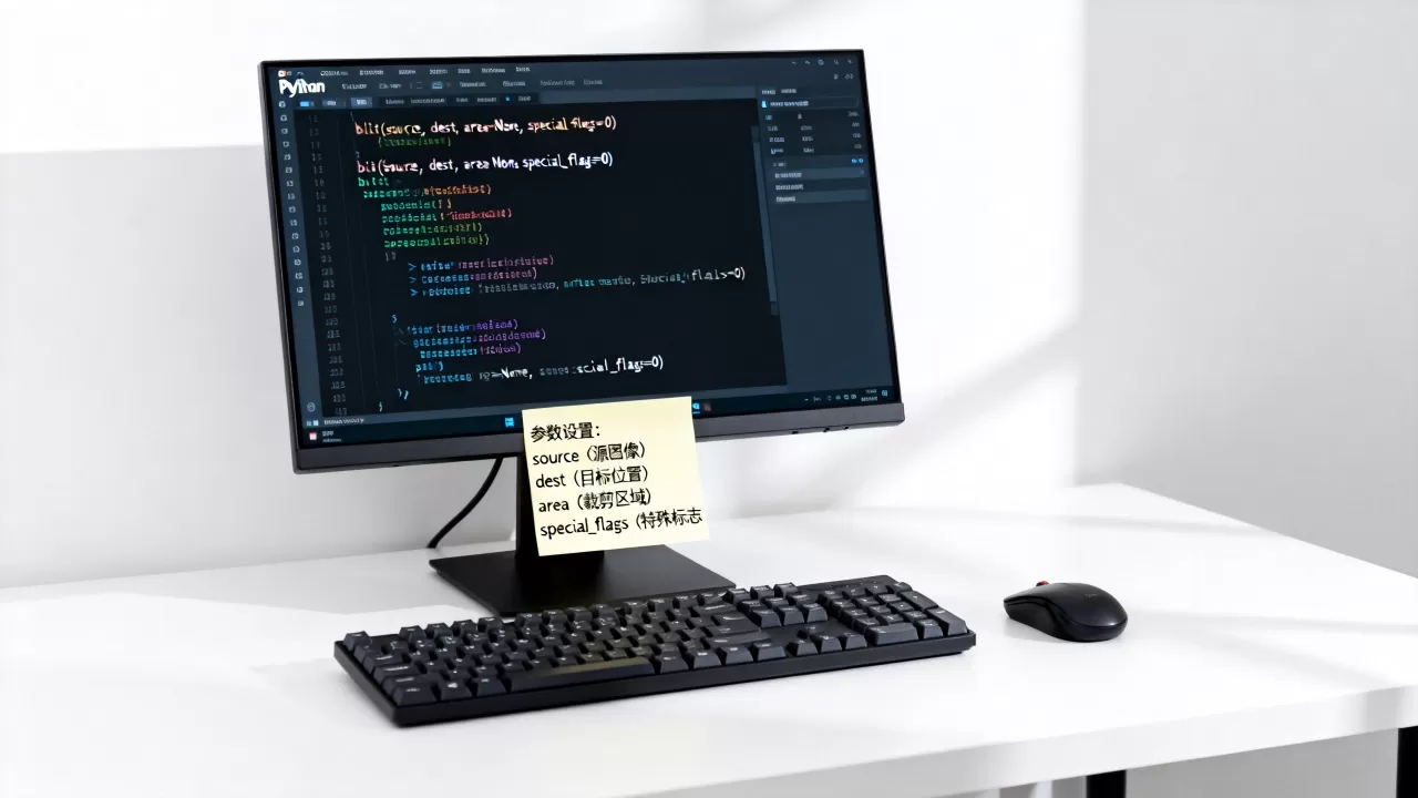 python blit怎么用，有哪些参数设置？