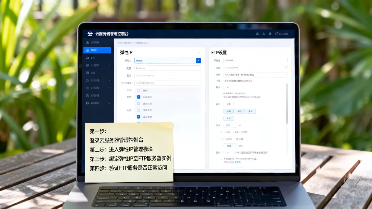 ftp怎么绑定弹性ip，具体操作步骤是什么？