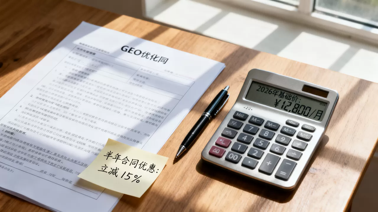 GEO优化签半年合同有优惠吗,2026年价格多少 GEO优化签半年合同有优惠吗,2026年价格多少