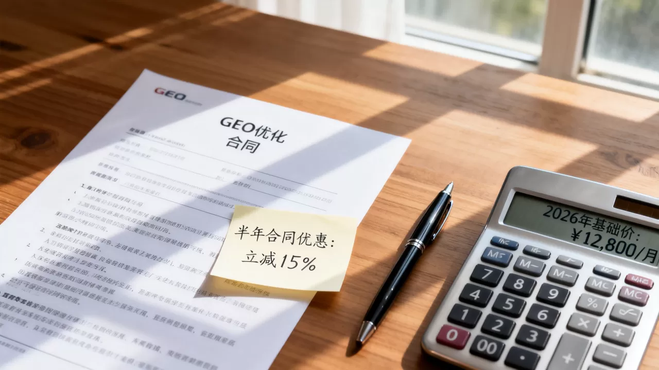 GEO优化签半年合同有优惠吗,2026年价格多少 GEO优化签半年合同有优惠吗,2026年价格多少