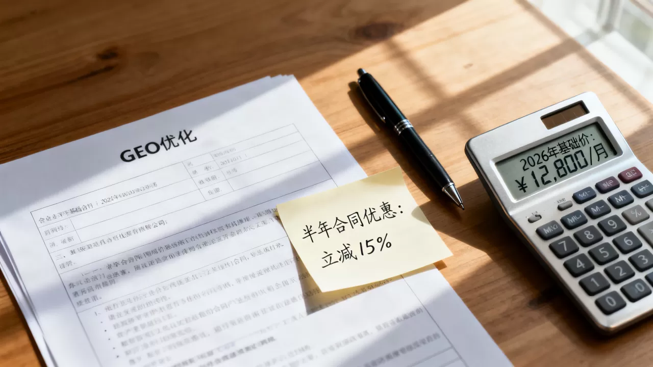 GEO优化签半年合同有优惠吗,2026年价格多少 GEO优化签半年合同有优惠吗,2026年价格多少
