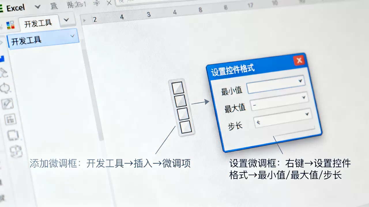 Excel微调框怎么添加和使用,怎么设置 Excel微调框怎么添加和使用,怎么设置