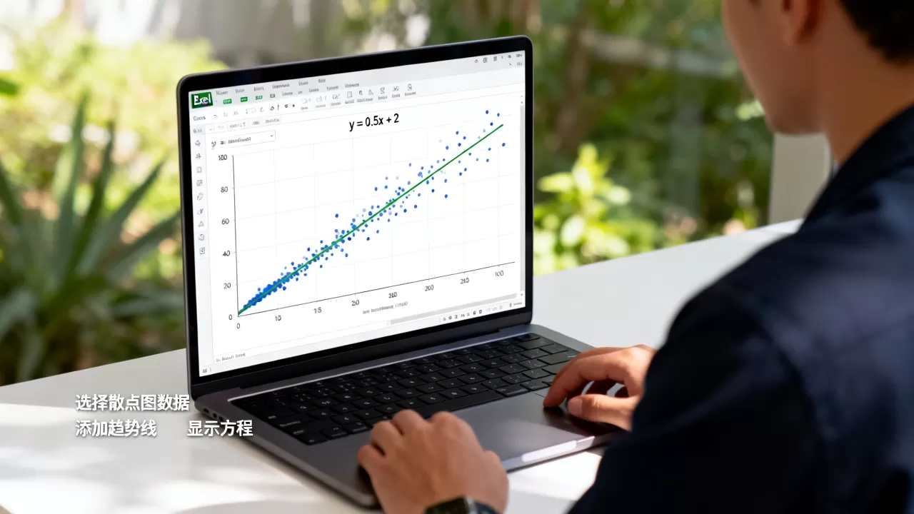 Excel散点图方程如何设置并显示在图表中?,怎么添加 Excel散点图方程如何设置并显示在图表中?,怎么添加
