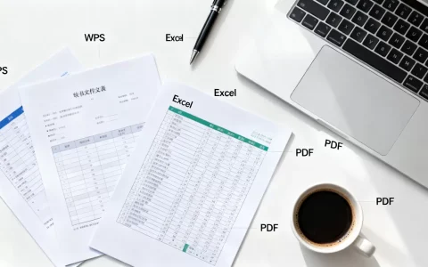 WPS、Excel和PDF有什么区别，怎么用？