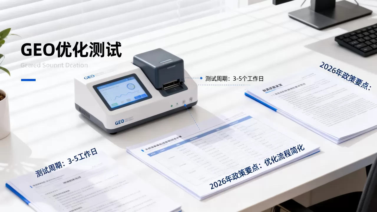 GEO优化免费测试通常需要多久,2026年最新政策是什么? GEO优化免费测试通常需要多久,2026年最新政策是什么?