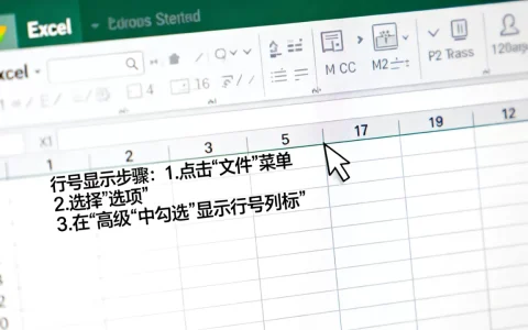 Excel行号怎么显示出来？，行号不显示怎么办？