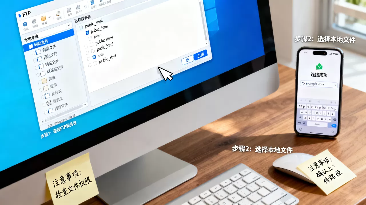 FTP上传网站的正确步骤是什么,有哪些注意事项? FTP上传网站的正确步骤是什么,有哪些注意事项?