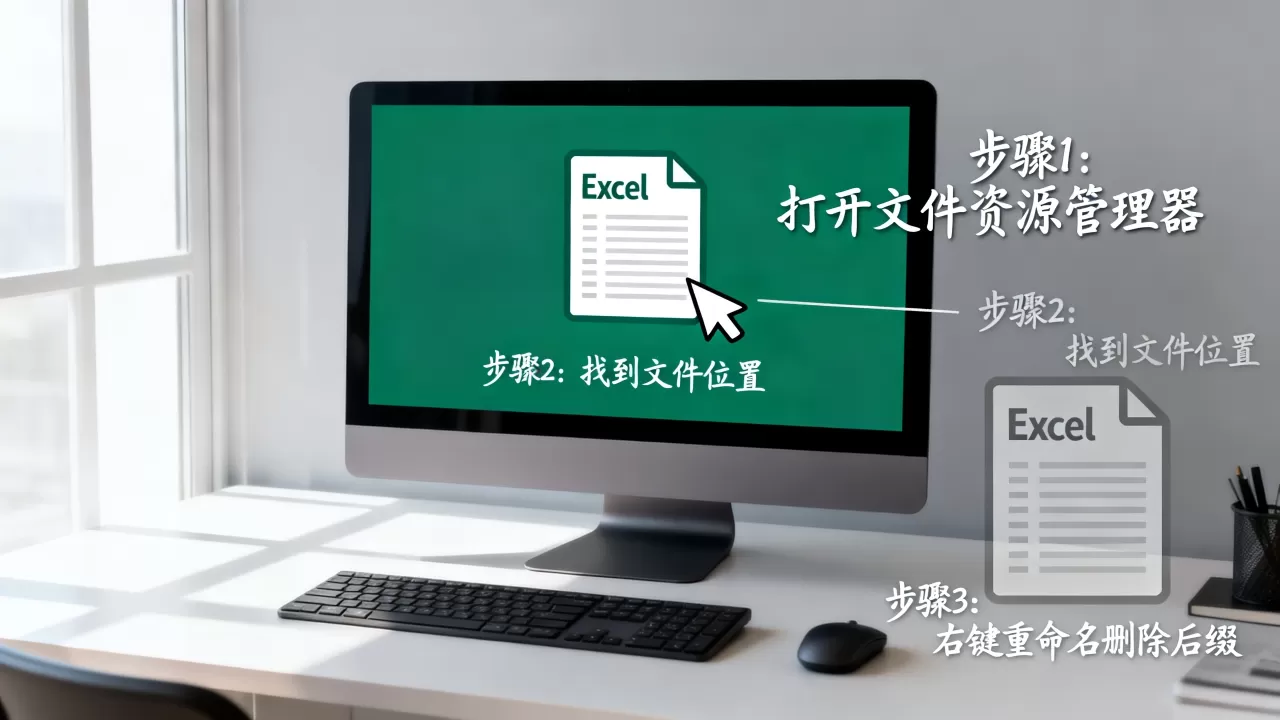 Excel表格如何去掉文件后缀名?,怎么操作 Excel表格如何去掉文件后缀名?,怎么操作