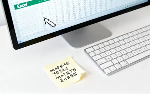 excel表格不能下移怎么办，excel不能下移是什么原因