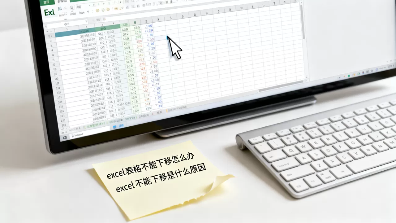excel表格不能下移怎么办,excel不能下移是什么原因 excel表格不能下移怎么办,excel不能下移是什么原因