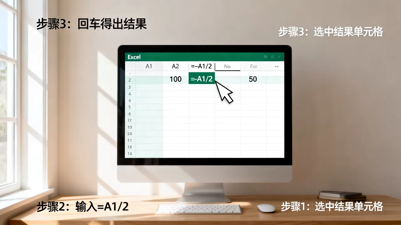 Excel中除以2用哪个函数,怎么操作? Excel中除以2用哪个函数,怎么操作?