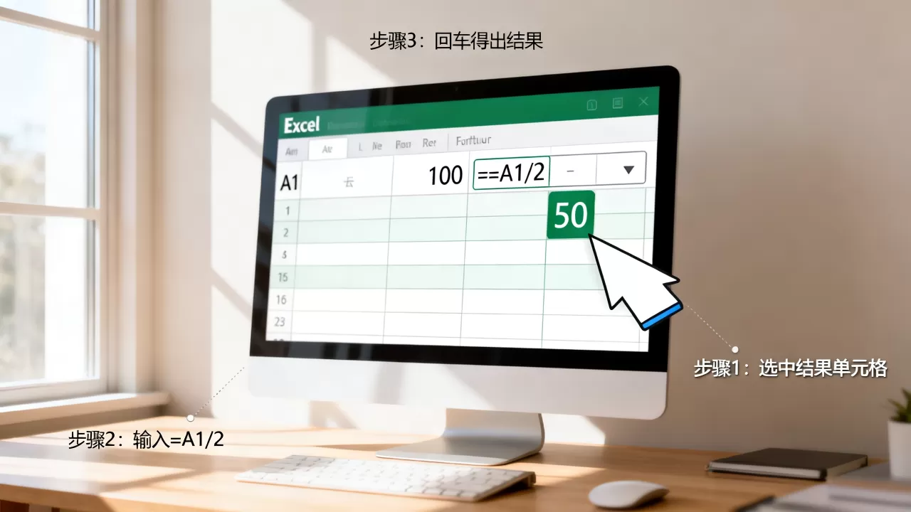 Excel中除以2用哪个函数,怎么操作? Excel中除以2用哪个函数,怎么操作?