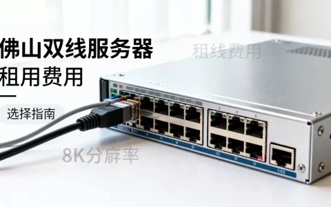 佛山双线服务器租用一个月到底多少钱，怎么选