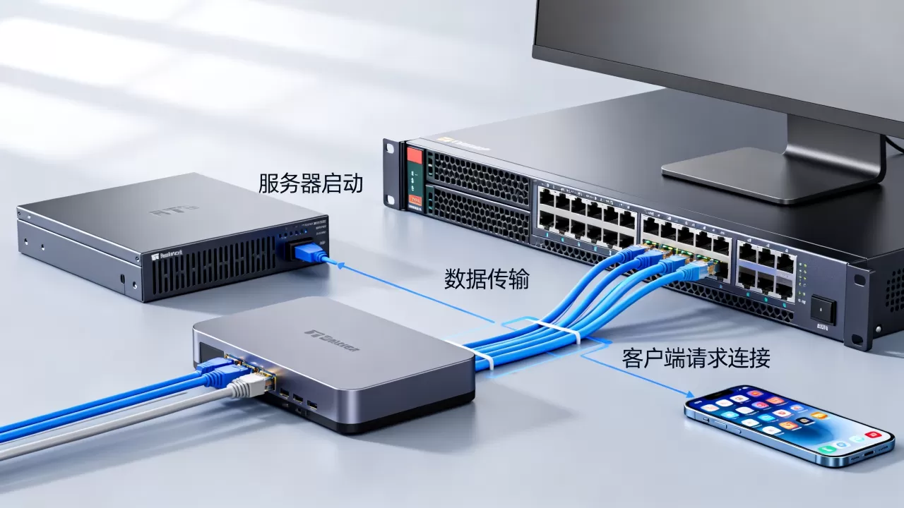 服务器与客户端运行顺序是怎样的，怎么设置？