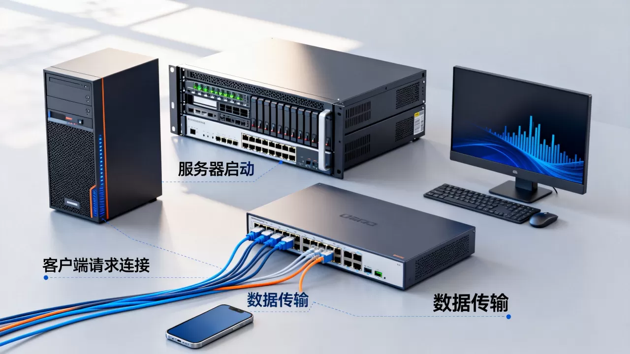 服务器与客户端运行顺序是怎样的，怎么设置？