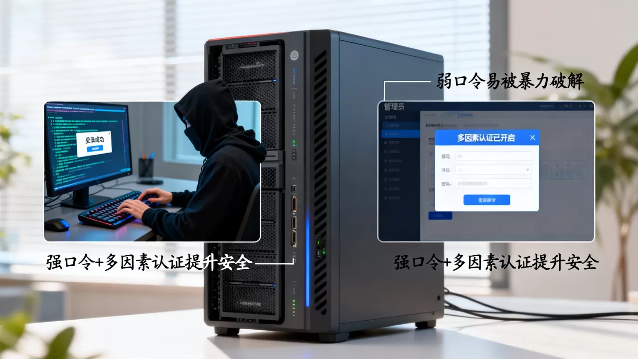 服务器弱口令被黑客利用有哪些危害？，如何防范