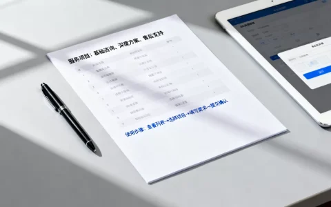 服务列表的使用方法具体到底是什么，有哪些