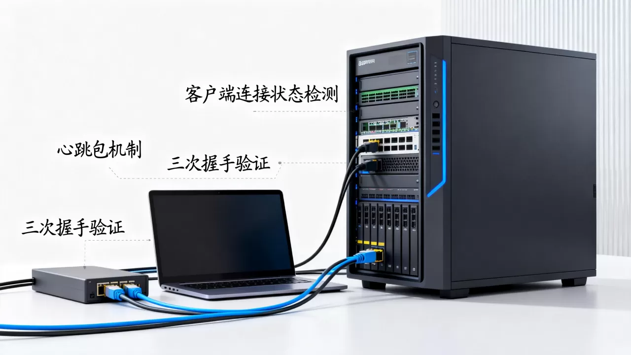 服务器端怎么判断客户端是否连接？，有哪些方法？