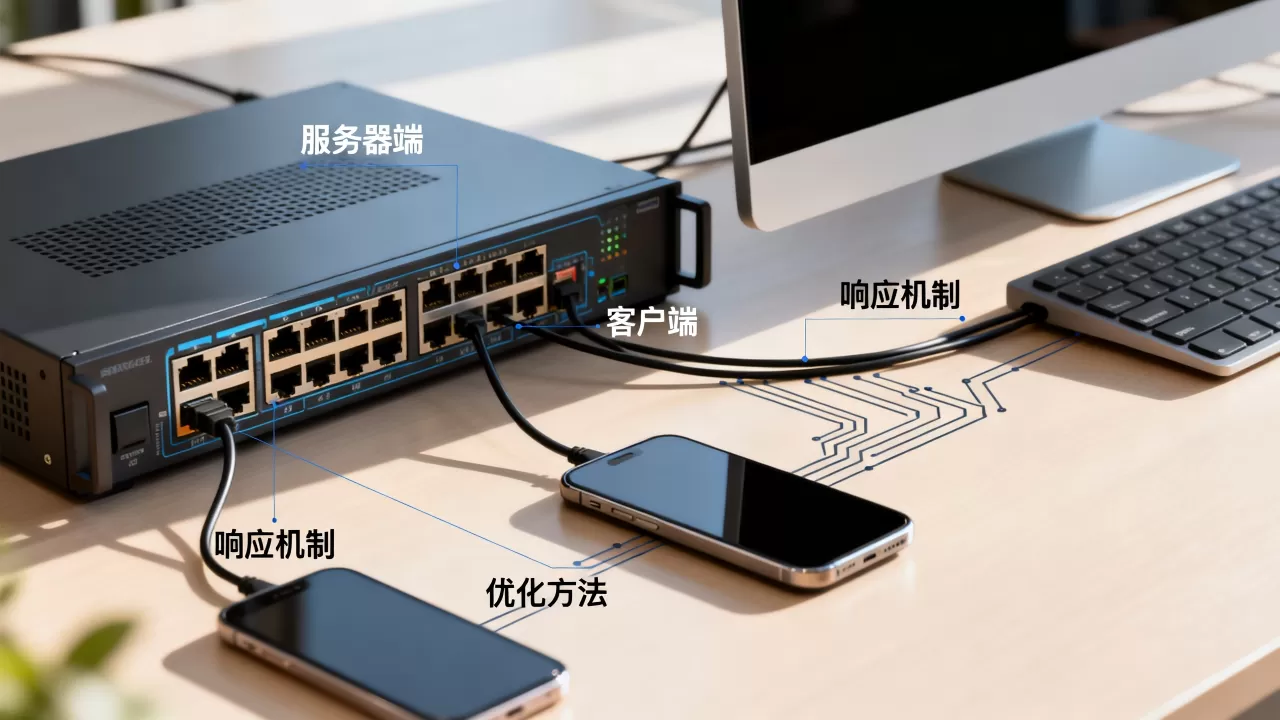服务器端客户端的响应机制是什么，如何优化？