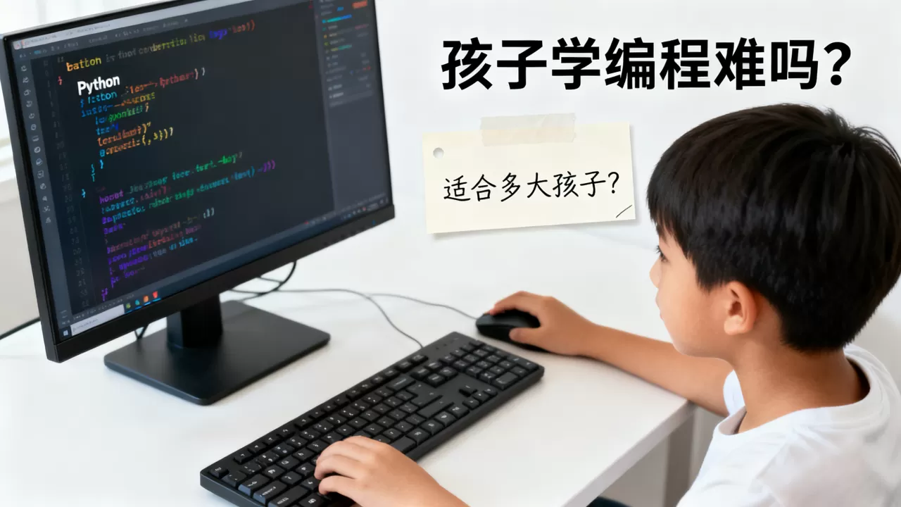 python孩子学编程难吗?,适合多大孩子? python孩子学编程难吗?,适合多大孩子?