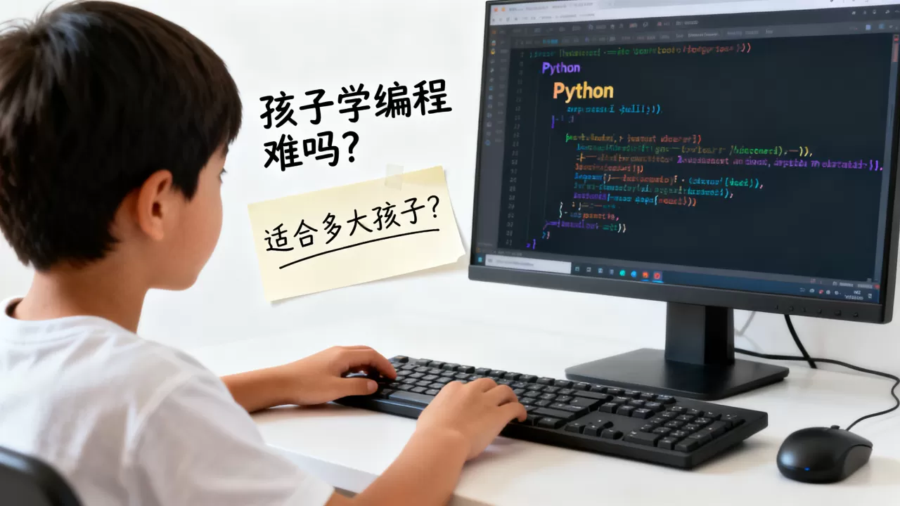python孩子学编程难吗?,适合多大孩子? python孩子学编程难吗?,适合多大孩子?