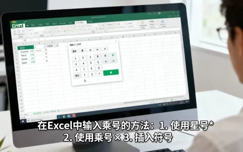 在Excel中如何表示乘，怎么输入乘号