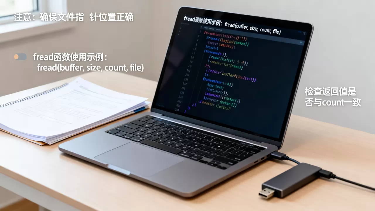 fread读取文件的时候需要注意哪些问题？，函数怎么用？