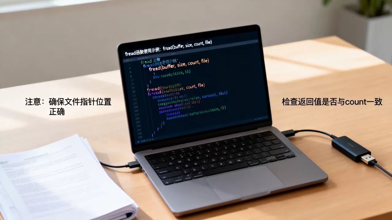 fread读取文件的时候需要注意哪些问题？，函数怎么用？