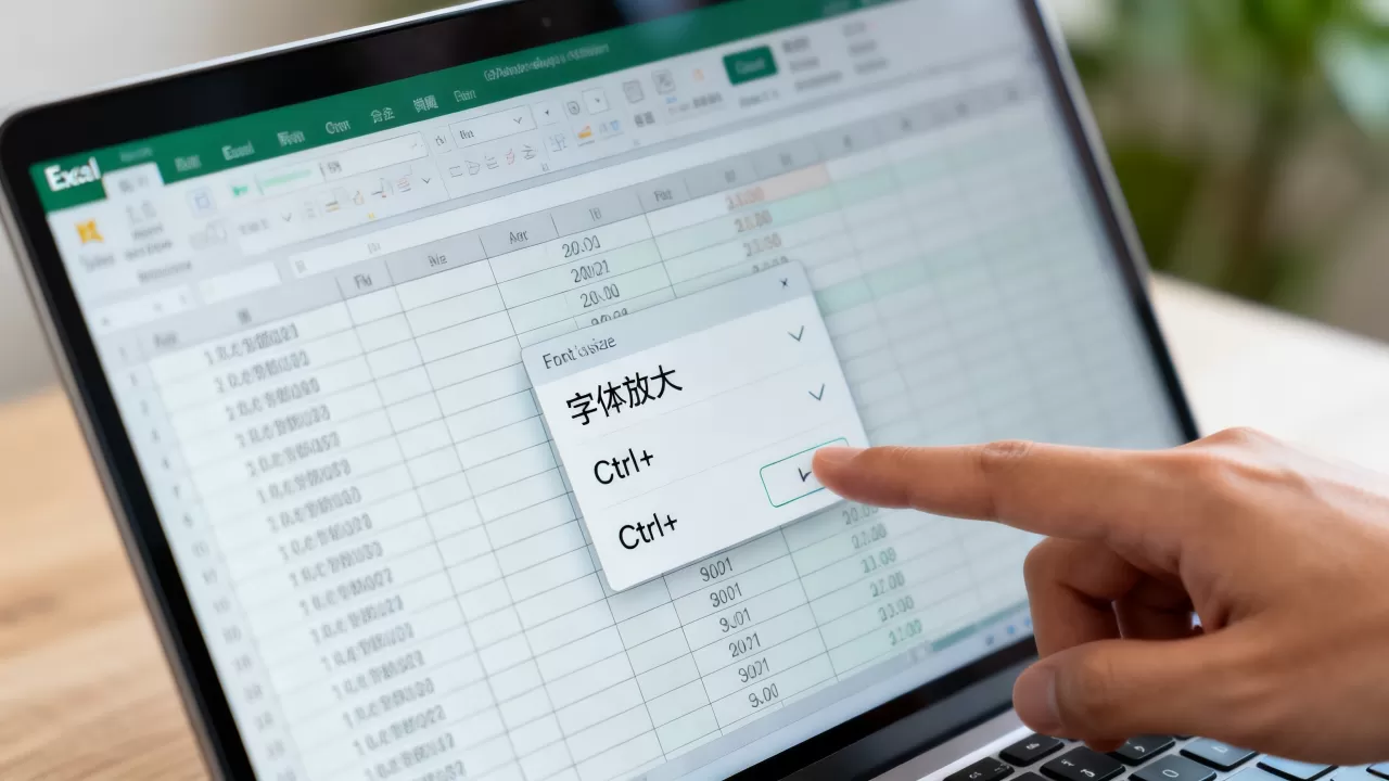 Excel字体怎么放大?,字体放大快捷键怎么用 Excel字体怎么放大?,字体放大快捷键怎么用