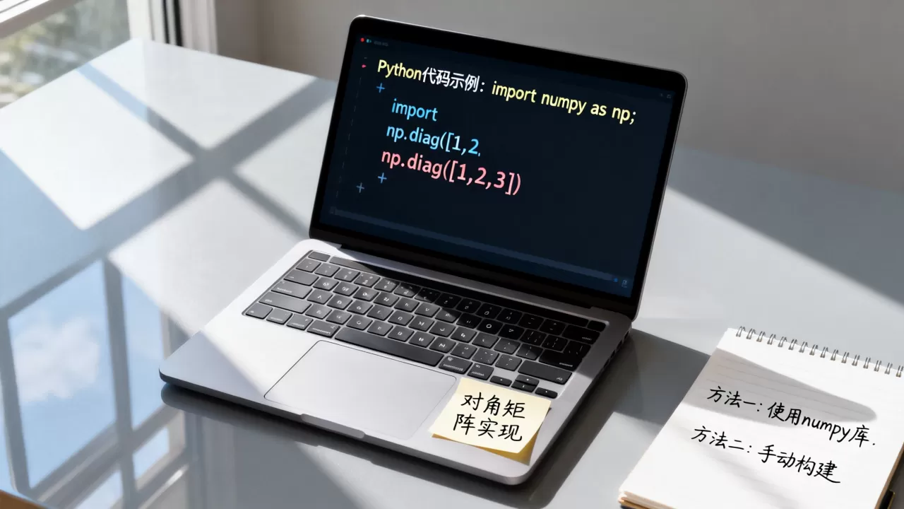 Python如何实现对角矩阵，有哪些方法？