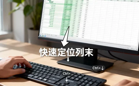 Excel列末怎么快速定位，如何跳转到列末？