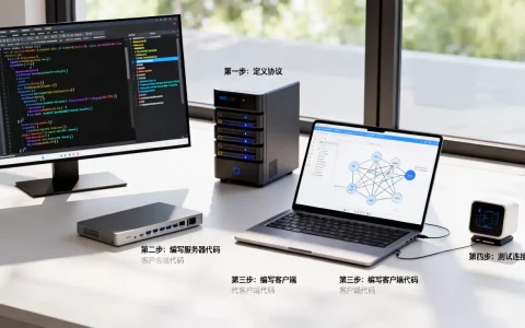 如何编写服务器客户端简单程序，有哪些步骤？