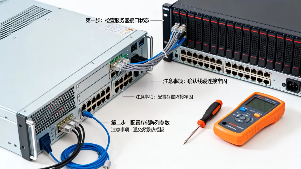 服务器连存储的具体操作步骤是什么,有哪些注意事项? 服务器连存储的具体操作步骤是什么,有哪些注意事项?