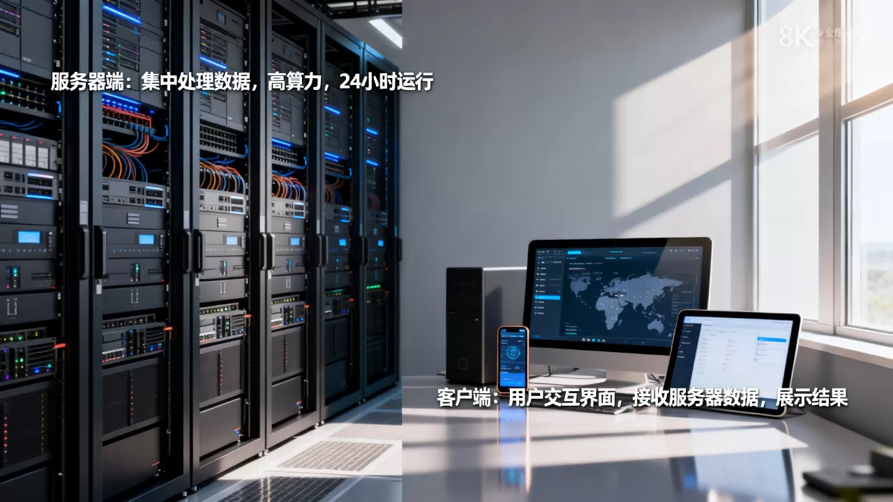 服务器端与客户端有什么区别？，主要区别在哪里？
