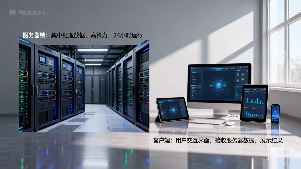 服务器端与客户端有什么区别？，主要区别在哪里？