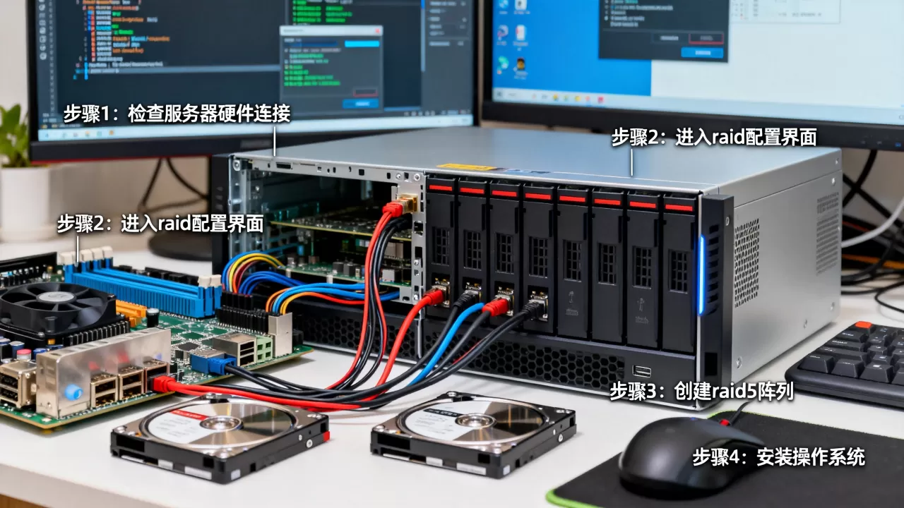 服务器做raid5装系统怎么操作，步骤有哪些？