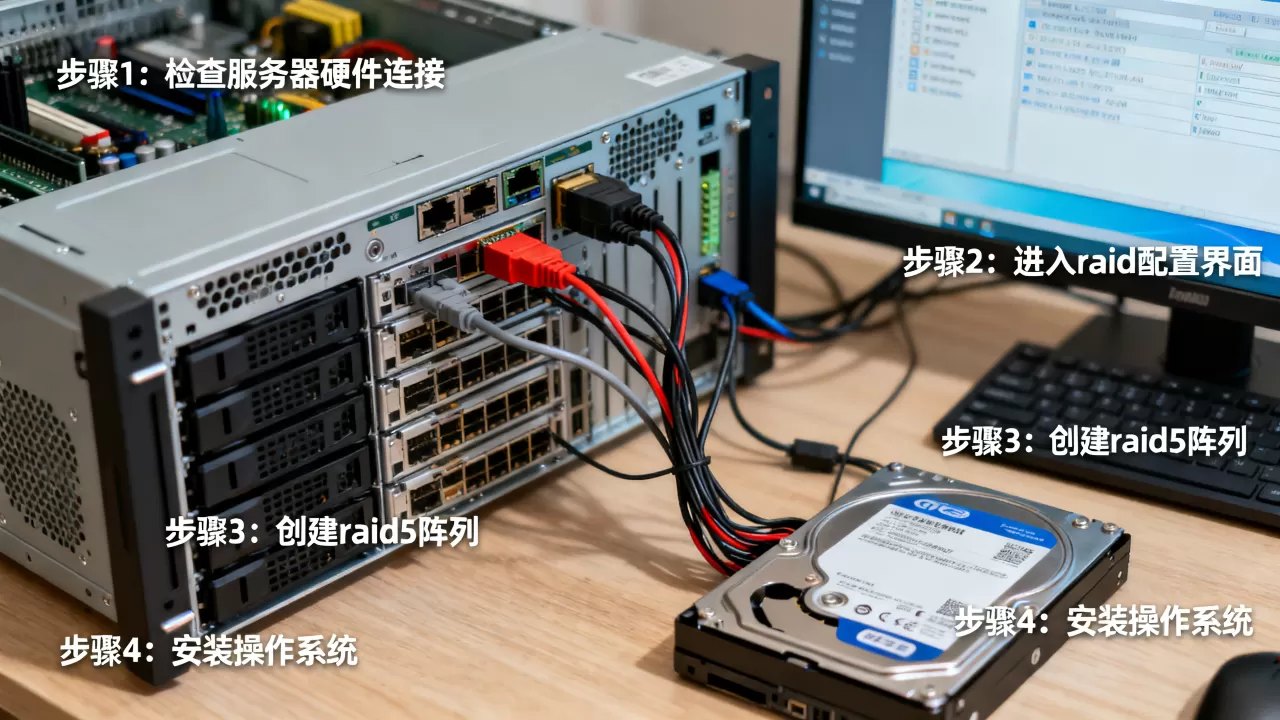 服务器做raid5装系统怎么操作，步骤有哪些？