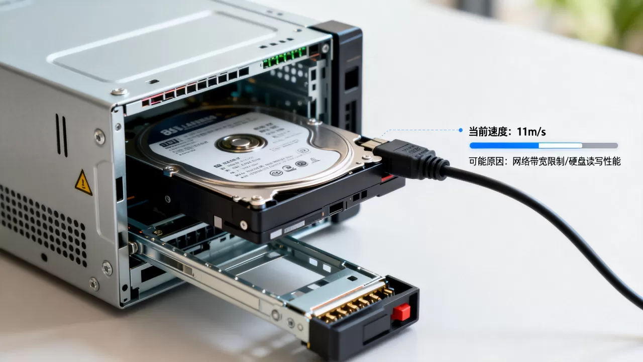 服务器拷贝速度只有11m太慢怎么办，为什么这么慢