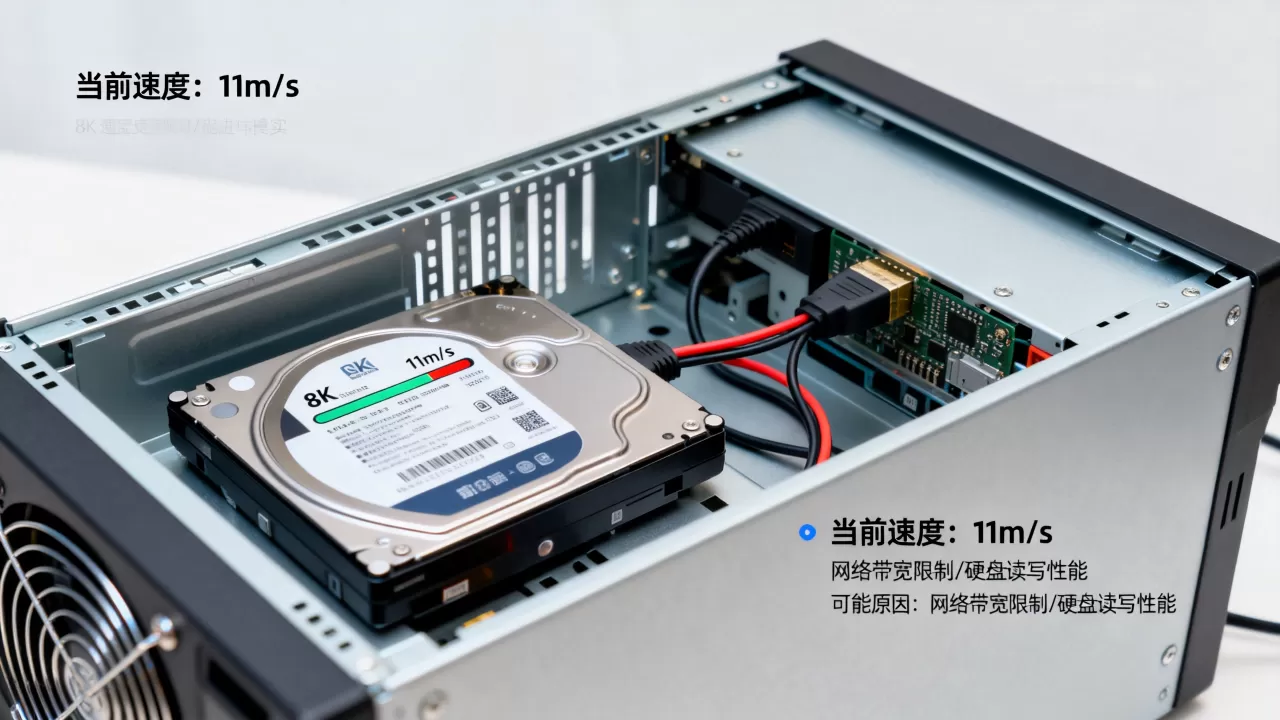 服务器拷贝速度只有11m太慢怎么办，为什么这么慢
