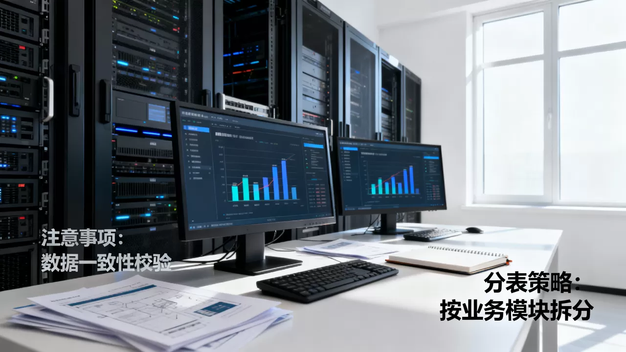 如何实现分居分表数据库扩容？，有哪些注意事项？