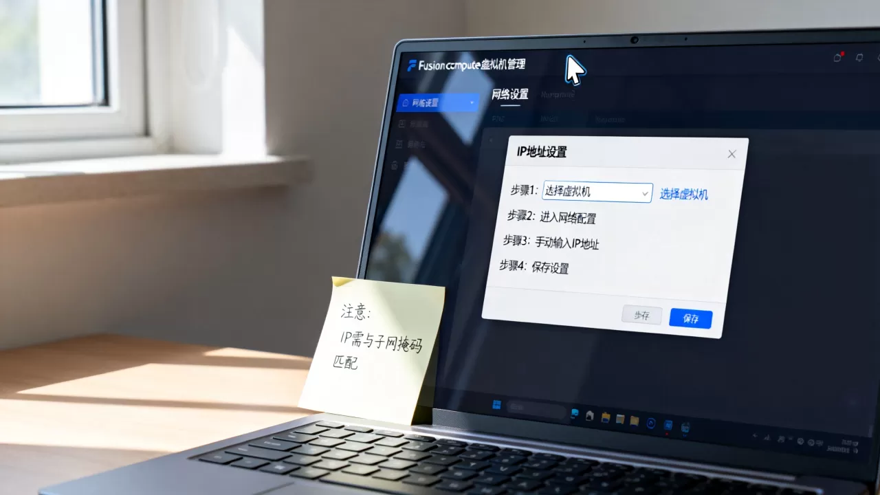 fusioncompute虚拟机如何设置IP?,有哪些步骤? fusioncompute虚拟机如何设置IP?,有哪些步骤?