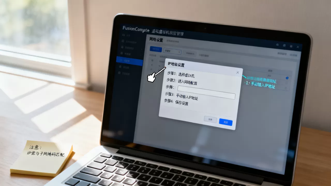 fusioncompute虚拟机如何设置IP?,有哪些步骤? fusioncompute虚拟机如何设置IP?,有哪些步骤?
