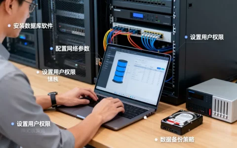 服务器配置数据库的步骤是什么，有哪些注意事项？