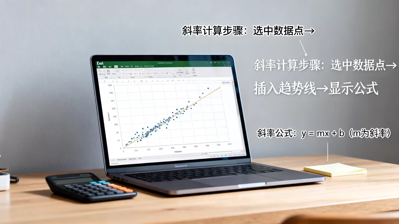 Excel图表斜率怎么计算？,斜率公式是什么